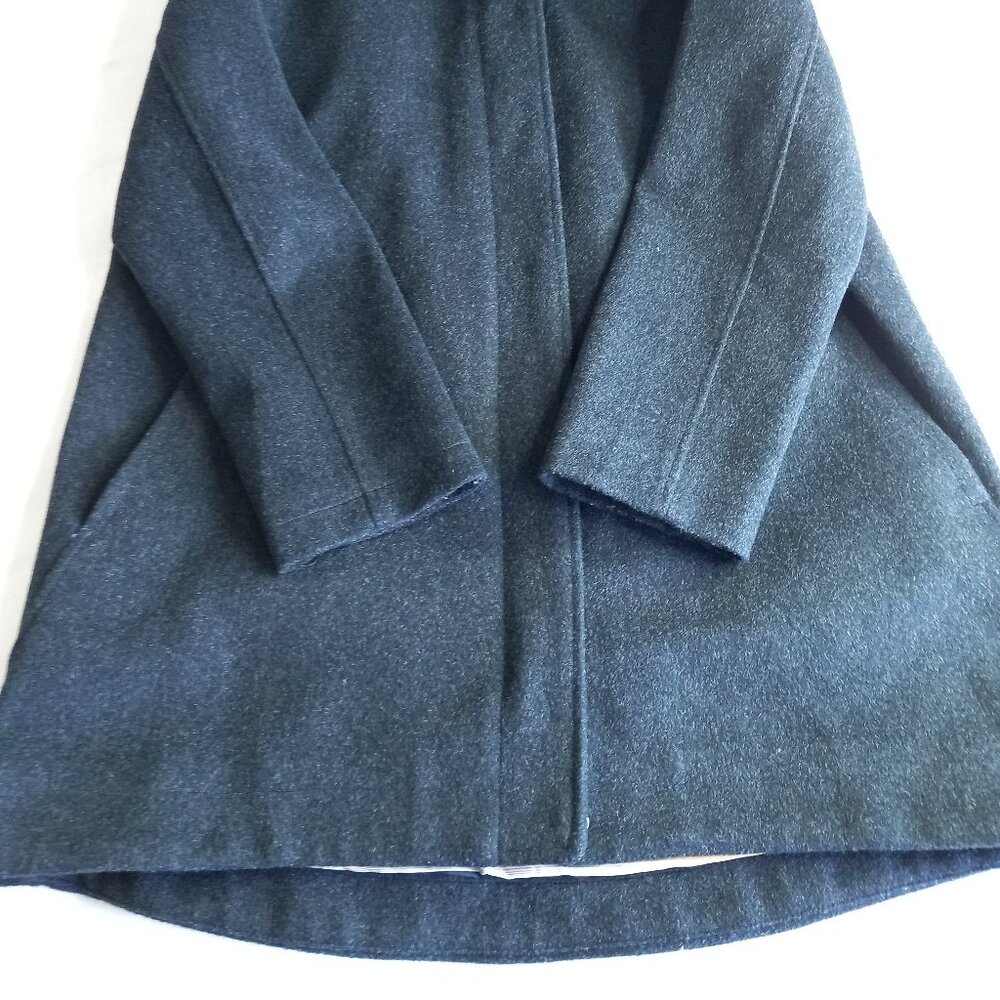 Pendleton Gray Wool Long Coat Jacket (L) - image 8